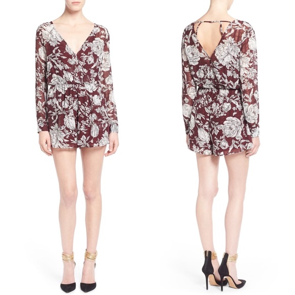 ASTR Surplice Back Romper - Picture 1 of 2